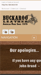 Mobile Screenshot of buckarooleather.com
